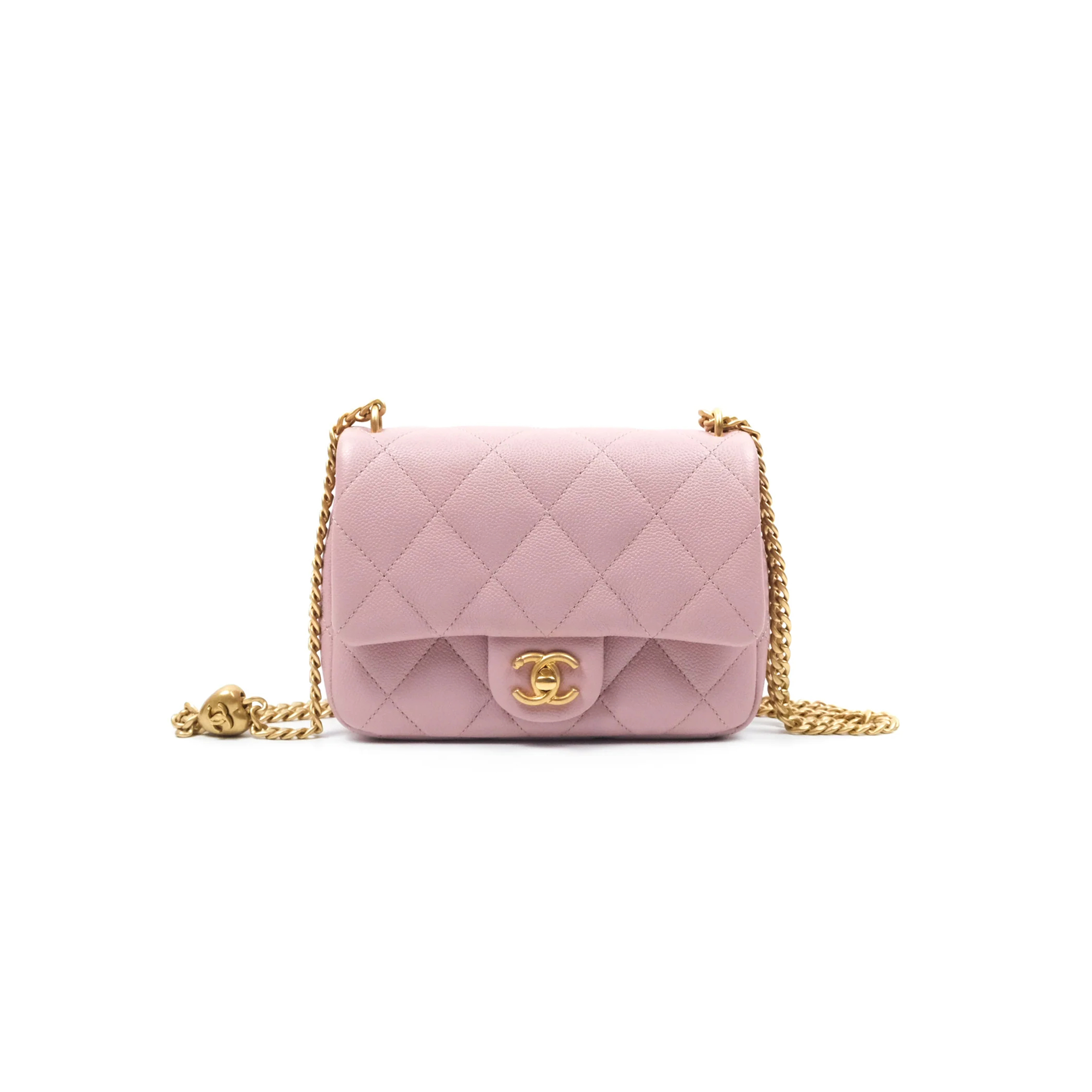 CHANEL MASTER CAVIAR QUILTED MINI SWEETHEART FLAP AS4040 (19*13*5cm)